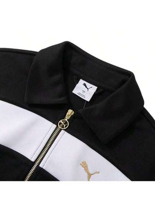 Puma سترة نسائية قصيرة رياضية مريحة بتصميم طية صدر السترة 633795-01