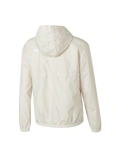 Puma جاكيت رياضية نسائية، معطف كاجوال مزود بقلنسوة، ملابس خارجية رياضية تنفس، ينصح بطلب مقاس أكبر بمقدار واحد