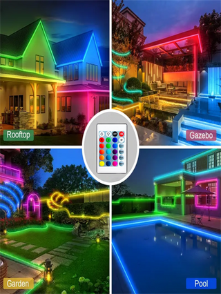 قطعة واحدة من شريط الإضاءة LED، 5 فولت USB مع جهاز تحكم عن بعد 24 مفتاح، شريط إضاءة RGB، مستخدم لغرف الألعاب والخلفيات الكمبيوتر والتلفزيون والخزائن السرير والبارات وما إلى ذلك، ديكور المنزل