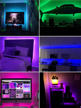 قطعة واحدة من شريط الإضاءة LED، 5 فولت USB مع جهاز تحكم عن بعد 24 مفتاح، شريط إضاءة RGB، مستخدم لغرف الألعاب والخلفيات الكمبيوتر والتلفزيون والخزائن السرير والبارات وما إلى ذلك، ديكور المنزل