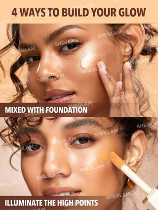 SHEGLAM Sunburst Glow Mixer-Deep Rich Neutral Corrector Brightening Hydrating Primer Quick Fixer Lightweight Face Primer عيد الأب التخرج عيد الميلاد العطلة الربيع الصيف Y2K فاخر أزياء مكياج مستحضرات التجميل حفل شاطئ سفر تخييم في الهواء الطلق المدرسة...