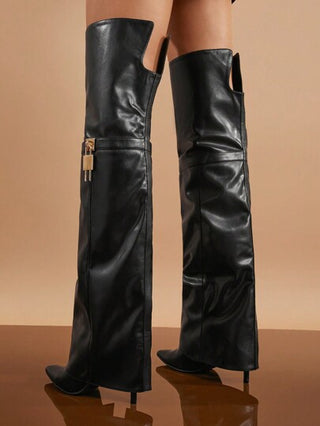 SHUZIA الحذاء المطوي فوق الحذاء مع شراك وزخرفة ، أجواء عيد الميلاد والعطلات الشتوية للخريف والشتاء