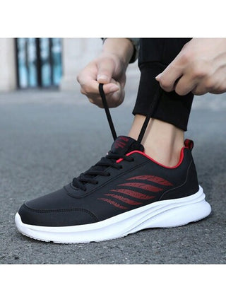 أحذية رياضية جلدية مقاومة للماء للرجال ، أحذية كاجوال مناسبة للجنسين ، مقاس كبير ، أحذية للأيام الممطرة للخارج ، أحذية جري ، أحذية رياضية بنعل سميك وسميك ، تصميم جديد للخريف