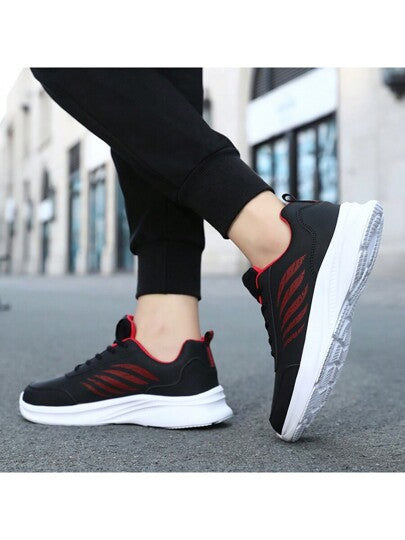 أحذية رياضية جلدية مقاومة للماء للرجال ، أحذية كاجوال مناسبة للجنسين ، مقاس كبير ، أحذية للأيام الممطرة للخارج ، أحذية جري ، أحذية رياضية بنعل سميك وسميك ، تصميم جديد للخريف