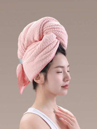 منشفة شعر مجففة سريعًا، منشفة شعر من الميكروفيبر بسرعة لنساء، طرحة شعر سريعة التجفيف للشعر الطويل، السميك والمجعد، منشفة شعر ناعمة جدًا مع شريط مطاطي كبير من الميكروفيبر لنساء، منشفة تجفيف شعر مضادة للتشعر بشريط مطاطي، سريعة الجفاف | امتصاص عالي |...