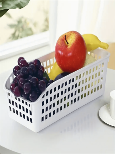 4 سلال تخزين قابلة للتكديس - منظمات بلاستيكية متعددة الاستخدامات للكتب ووجبات الخفيفة وغيرها - مثالية للمطبخ والحمام وغرفة المعيشة والمكتب ، الديكور ، والمطبخ ، والاكسسوارات ، وأدوات المطبخ ، ومنظم المطبخ ، ومنظم المكياج ، وعناصر الزفاف ، وديكورات...