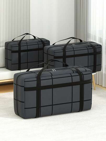 1 حاوية تخزين تحت السرير، حقيبة تخزين تحت السرير قابلة للطي، حقيبة تخزين للملابس والبطانيات تهوية جيدة بسحاب، غرفة نوم مع نافذة شفافة، تخزين تحت السرير مع مقبض، سحاب مزدوج وأعلى شفاف، هدية للمنزل