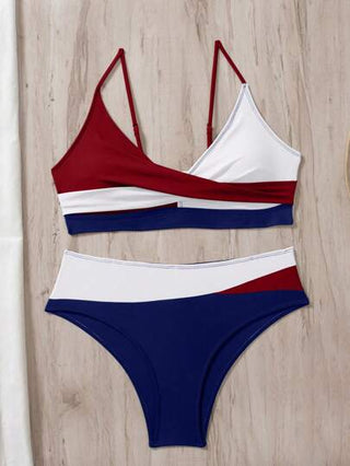 Swim بكيني نسائي صيفي شفاف بألوان متباينة