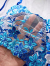 3 قطع طقم ملابس داخلية مثيرة للنساء، بنفسجي فاتح