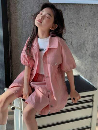 تيشيرتات بناتي DAZY مجموعة إطلالة خريفية للفتيات المراهقات ، 2 قطعة ، مقاس كبير