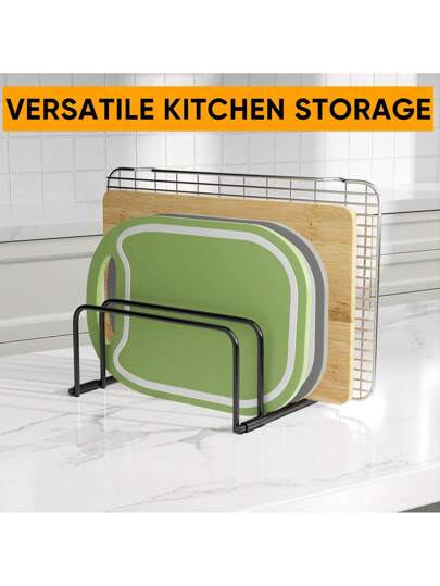 رف تخزين متعدد الوظائف لألواح الخضروات للمطبخ، رف تخزين ألواح الخضروات المنزلي، بدون تركيب مطلوب، رف تجفيف وتخزين الأطباق (باستثناء الأطباق، شبكة معدنية)