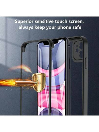 1 قطعة حافظة وفرة الحماية من الأمام والخلف شفافة مع واقي للشاشة، حواف مطاطية ناعمة + غطاء خلفي صلب، متوافقة مع هواتف آيفون 16/15/14/13/12/11 برو ماكس/بلس/اس إي 2/اس إي 3/7/8 وسامسونج جالاكسي S25 أولترا/S25 بلس/S25/S24 أولترا/S24 بلس/S24/S23 أولترا وريدمي