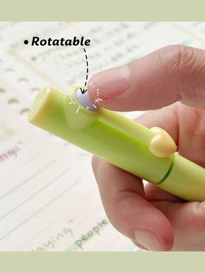 6 قطع من قلم تحديد النص مميز بشكل ماكرون لوضع نصوص وتزيينها، علامات قراءة، وضع علامات ، مدعوم لوضع نصوص مخصصة، هدايا صغيرة جميلة وعملية لمستلزمات المدرسة