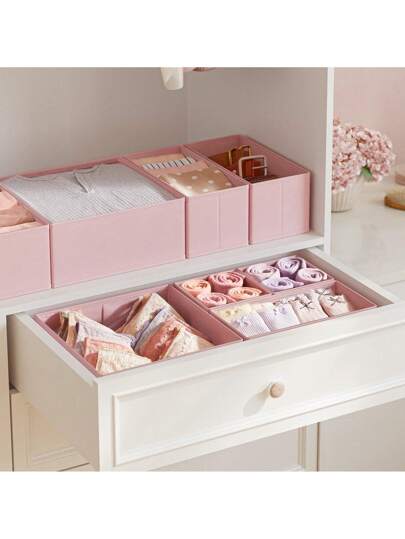 صندوق تخزين قماشي قابل للطي على الطراز البسيط، منظم للدرج والخزانة والملابس الداخلية والمستحضرات التجميلية، لتنظيم ديكور غرفة النوم في المواسم الاحتفالية والخريفية، لتخزين البليزر الأسود والتنانير البيضاء والقمصان البيضاء والفساتين الشتوية للسيدات...