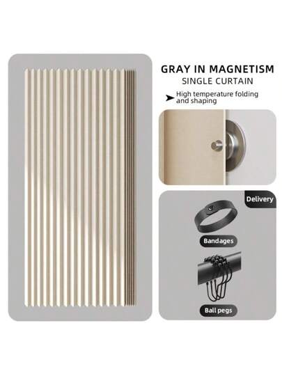 حمام ستارة قابلة للطي مع خاصية المغناطيس وحلقات كبل قابلة للتركيب السهل، مصنوعة من نسيج سميك مقاوم للماء والعفن، مناسبة للاستخدام في الفنادق والحمامات المنزلية ديكور صيفي