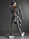 Streetz SHEIN Sport ملابس رياضية أزياء اليوغا XH039، طقم ملابس نسائي كاجوال للركض والتمرين الخارجي