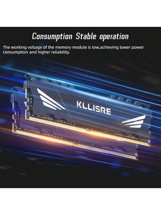 Kllisre ذاكرة عشوائية Kllisre DDR4 بسعة 8 جيجا بايت، 16 جيجا بايت بتردد 2666 ميجا هرتز/3200 ميجا هرتز و1.2 فولت بوقت/CL19 CL22 ديمم للكمبيوتر المكتبي وألعاب