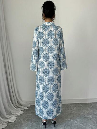 فساتين حريمي Al Najma فستان بأكمام الجرس المطبوع بالكامل