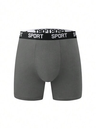 5 قطع ملابس داخلية طويلة ومريحة للرجال - تنفس، مرن، سريع الجفاف، حزام خصر مرن، ملابس داخلية بوكسر للرياضة والكاجوال - ناعمة ، خفيفة ، ماصة للرطوبة.