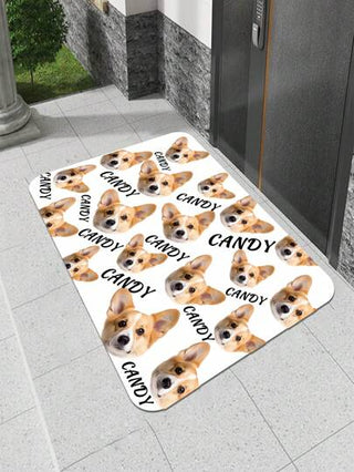 قطعة واحدة من بطانية خاصة بالحيوانات الأليفة مخصصة وشخصية المقاس 40 * 60 سم / 16 * 24 بوصة من البي في سي، تدعم تخصيص الصورة والنص خصيصًا للحيوانات الأليفة مثل القطط والكلاب؛ مناسبة لغرف النوم والصالات والحمامات والمرائب ومداخل المنازل والممرات ومناطق نوم