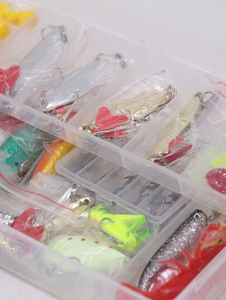 صيد السمك 177 Pcs مجموعة طعوم الصيد الصلبة الاصطناعي Wobblers معدن تهزهز ملاعق إغراء لين صيد الأسماك سيليكون الطعم صيد السمك اكسسوارات مجموعة صندوق