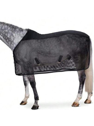 بطانية خيل شبكية قابلة للتعديل مانعة للبعوض وتساعد على التنفس، أثناء ركوب الخيل في الصيف