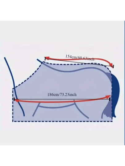 بطانية خيل شبكية قابلة للتعديل مانعة للبعوض وتساعد على التنفس، أثناء ركوب الخيل في الصيف