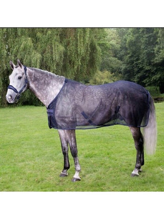 بطانية خيل شبكية قابلة للتعديل مانعة للبعوض وتساعد على التنفس، أثناء ركوب الخيل في الصيف