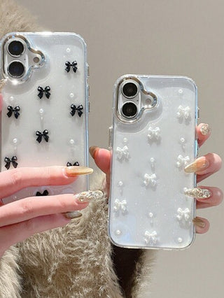 حافظة هاتف مزخرفة براقة بالفراشات والخرز ملائمة لهواتف أيفون 15، أيفون 16 برو ماكس، حافظة فاخرة ملائمة لأيفون 13، 14، 12 برو ماكس، 11، غطاء سيليكون مقاوم للصدمات