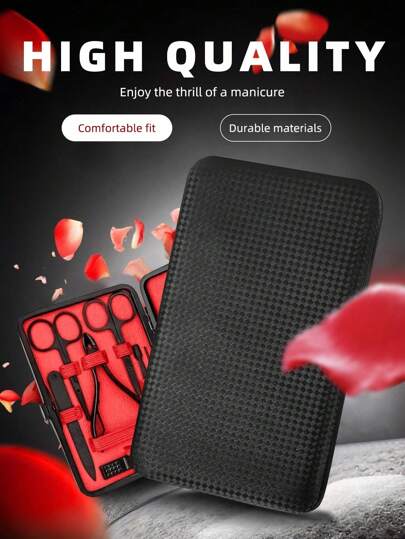 طقم أدوات مانيكير/قص الأظافر مجموعة مانيكير محترفة أدوات تجميل القدم والأيدي طقم العناية بالأظافر للنساء والرجال، مجموعة أظافر مانيكير وطقم العناية بالقدم والأيدي، طقم مقصات أظافر للإصبع وأظافر القدم، طقم تجميل محمول للسفر أو المنزل، هدية مثالية...