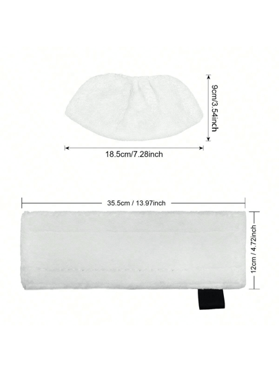 3 قطع من وسادات استبدال المسح بالبخار القابلة للغسل من الألياف الدقيقة لموديلات مكنسة بخارية كارشر SC2، SC3، SC4، SC5