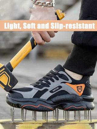 أحذية عمل صلبة مريحة مقاومة للثقب ومانعة للإنزلاق للرجال