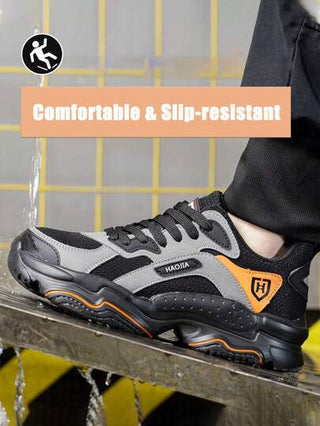 أحذية عمل صلبة مريحة مقاومة للثقب ومانعة للإنزلاق للرجال