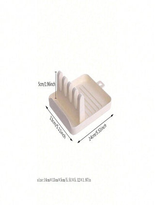 1 حامل أدوات المطبخ للموقد، حامل ملاعق/مغرفة/ملعقة مع لوح تنقيط ووقوف حامل الغطاء للمطبخ، حامل أدوات الطبخ بدون تقطير ،رفوف متعددة الوظائف لأدوات المطبخ مع حامل الغطاء