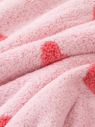 قطعة واحدة من المنشفة الجاكار من البوليستر بنمط القلب، بحجم مستطيل 70*140 سم أو 34*75 سم، باللون الوردي، مناسبة للحمام والمطبخ وغسيل الوجه، ذات امتصاصية عالية ومناسبة للبالغين والأزواج والعائلات في جميع الفصول، سريعة الجفاف، مناسبة كهدية لحمام...