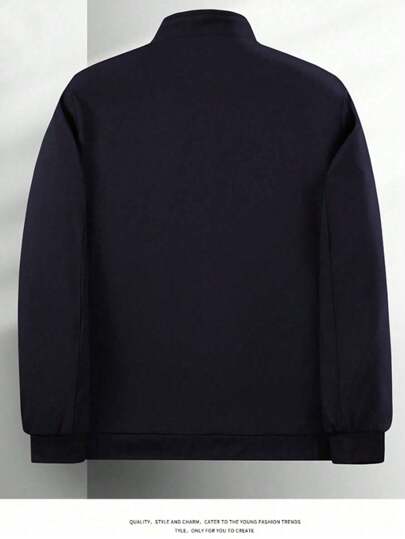 بدلة رجالية فاخرة رسمية للأعمال، بلايزر بياقة ،ملابس خارجية رسمية للمكتب،اللون الأزرق الكحلي