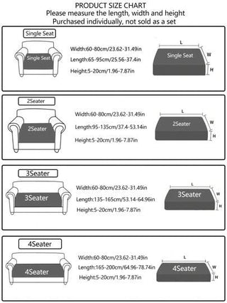 غطاء أريكة مطاطي مرن قطعة واحدة ، غطاء وسادة أريكة مقاوم للماء سميك ، يناسب الأريكة المكونة من 1/2/3/4 مقاعد ذو استخدام عام على مدار السنة ، قابل للغسل في الغسالة ، صديق للحيوانات الأليفة ، مناسب لغرفة النوم والمكتب وغرفة المعيشة