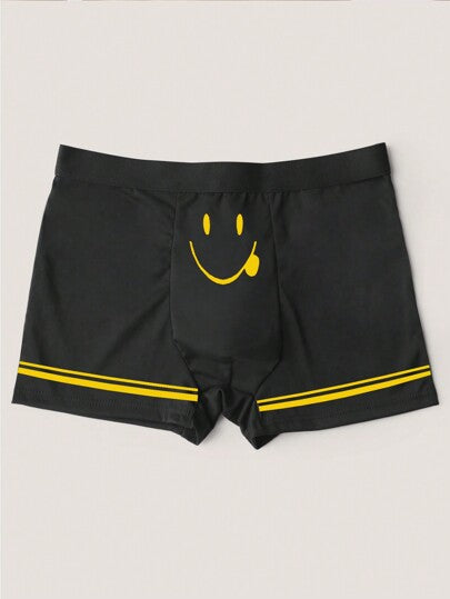 بوكسر رجالي بطبعات جرافيك جذابة مقاس كبير من S إلى XXXXL، مريح، خفيف الوزن، شورت بوكسر غير رسمي