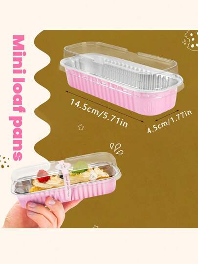 10 علبة تغليف مستطيلة مغطاة للخبز، تصميم مبسط وعملي متعدد الوظائف وسعة كبيرة لتعبئة الحلويات والجبن المشوي وبطاطا الحلوة والسوشي وفاكهة الدوريان المخبوزة والخبز ومناسبة لمحلات الحلويات والمطاعم والمنزل والحفلات والأعراس وتخرج وعيد الأم وهدايا وإكليل...