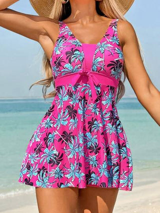 طقم تانكيني حريمي Swim Lushoire طقم تانكيني بطباعة نباتات استوائية للصيف