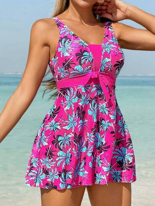 طقم تانكيني حريمي Swim Lushoire طقم تانكيني بطباعة نباتات استوائية للصيف