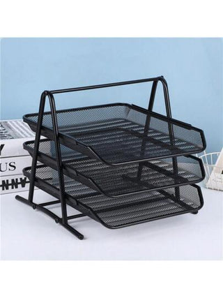 حامل ملفات معدني مجوف متعدد الطبقات، رف تخزين محمول، صينية تنظيم وثائق المكتب، منظم ملفات معدني فاخر وإبداعي للمكتب ومكاتب الطلاب لبداية العام الدراسي