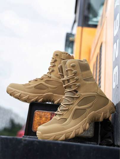 للرجال قص عالي خفيف الوزن مريح جزمة تنزه , الموضة كاجوال خارجي عمل جزمة برقبة طويلة , مناسب الى الخريف و الشتاء اليومي