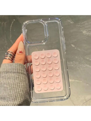 1 قطعة غطاء واقي لهاتف بتصميم فقاعة شفاف ضد الصدمات، مع كوب امتصاص، متوافق مع سلسلة آيفون، فكرة عودة للمدرسة