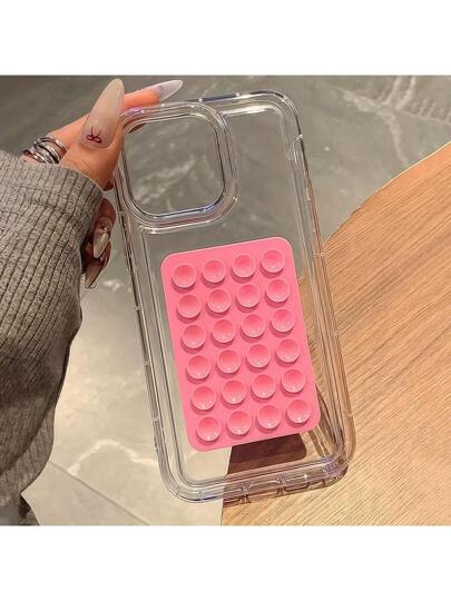 حالة هاتف واقية شفافة بحبل شفط بسيط 1 قطعة، تغطية كاملة ضد السقوط متوافقة مع سلسلة آبل، عودة إلى المدرسة