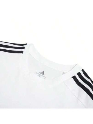 Adidas تي شيرت كاجوال قصير الأكمام للرجال القطن , برمودا فضفاض ملائم للرياضة و الاسترخاء IC9336