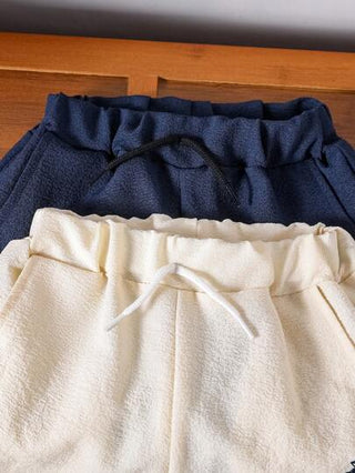 SHEIN 2 قطعة / طقم بنطلون بسحاب مطرز للشباب، بنطلون كاجوال مريح مناسب للأنشطة الخارجية والمدرسة ، خصم عند شراء بنطلون رياضي واحد