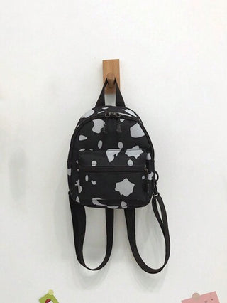 حقيبة ظهر بسحاب غلق بأسلوب هاراجوكو الأنيق والشائع، من نوع الكردياك الناعمة بنمط البقرة الكوري ، هدية مثالية للخروج والتسوق والاستخدام اليومي والسفر