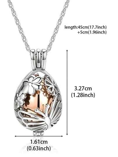 قلادة دائرة تذكارية من الحلي لحرق الرماد على شكل قطرة ماء ونحل، دائرة مصغرة لحفظ الرماد، علبة حفظ إكليل الزهور المجوفة، مجوهرات تذكارية للنساء