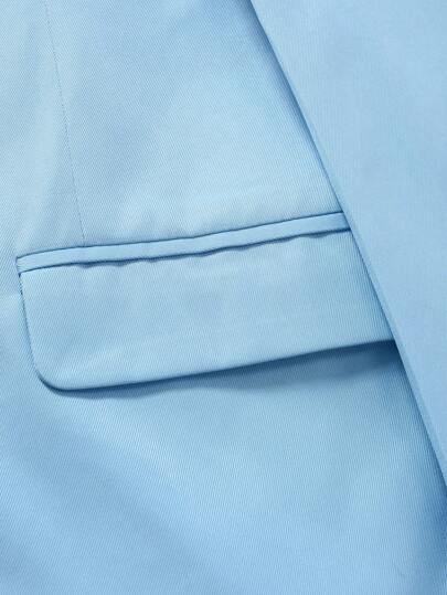 Manfinity Mode بدلة رجالية مكونة من ملابس علوية بأكمام طويلة وأزرار أمامية وجيب وبنطال عملي